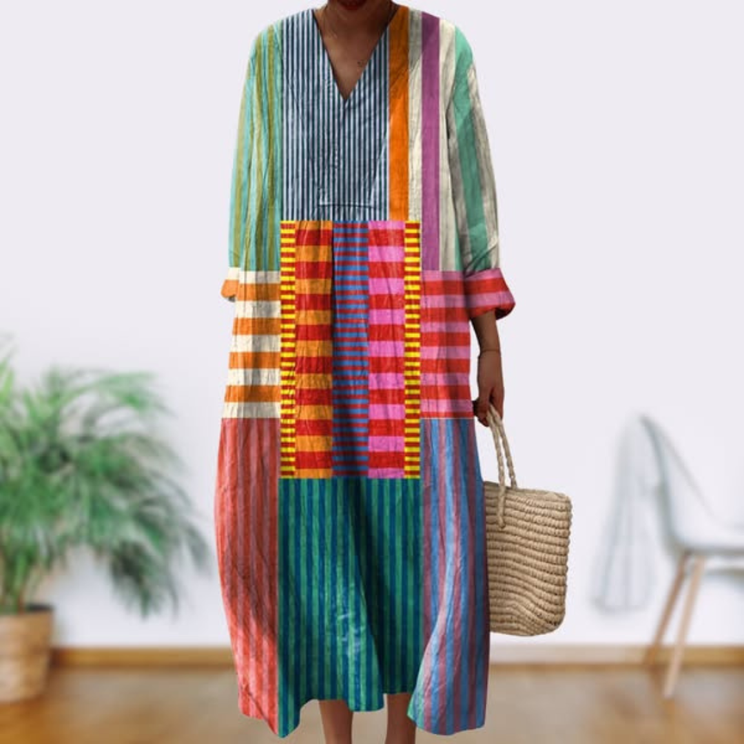 Lia | Elegant Geometric Dress
