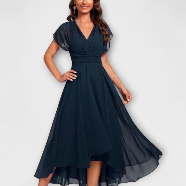 Catalin | Classy Flowing V-Neck Dress