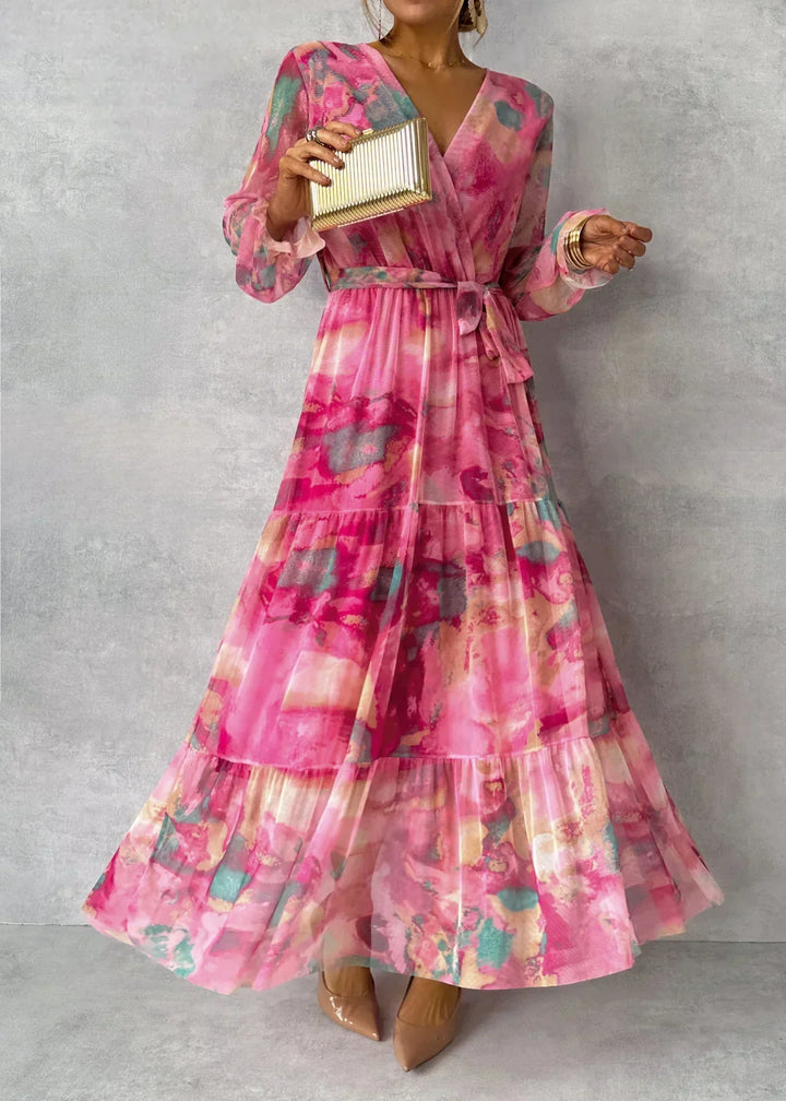 Amber | Floral Print Wrap Dress