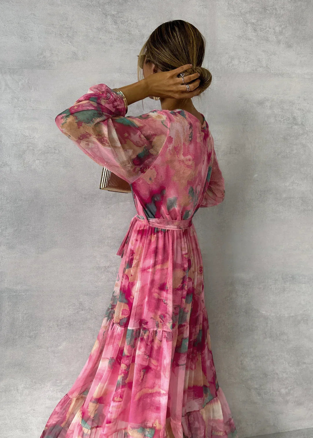 Amber | Floral Print Wrap Dress