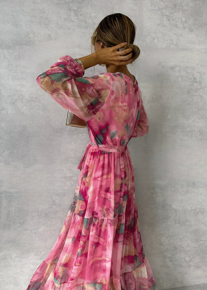 Amber | Floral Print Wrap Dress
