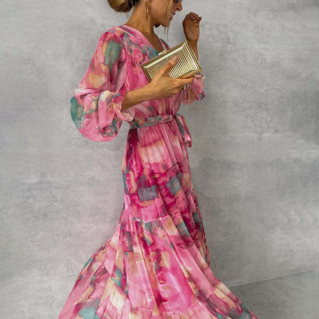 Amber | Floral Print Wrap Dress