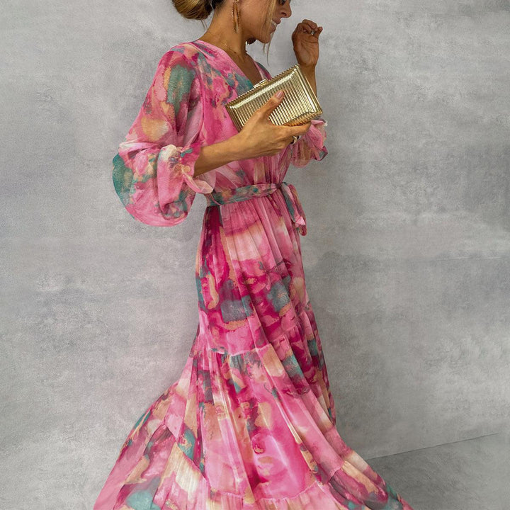 Amber | Floral Print Wrap Dress