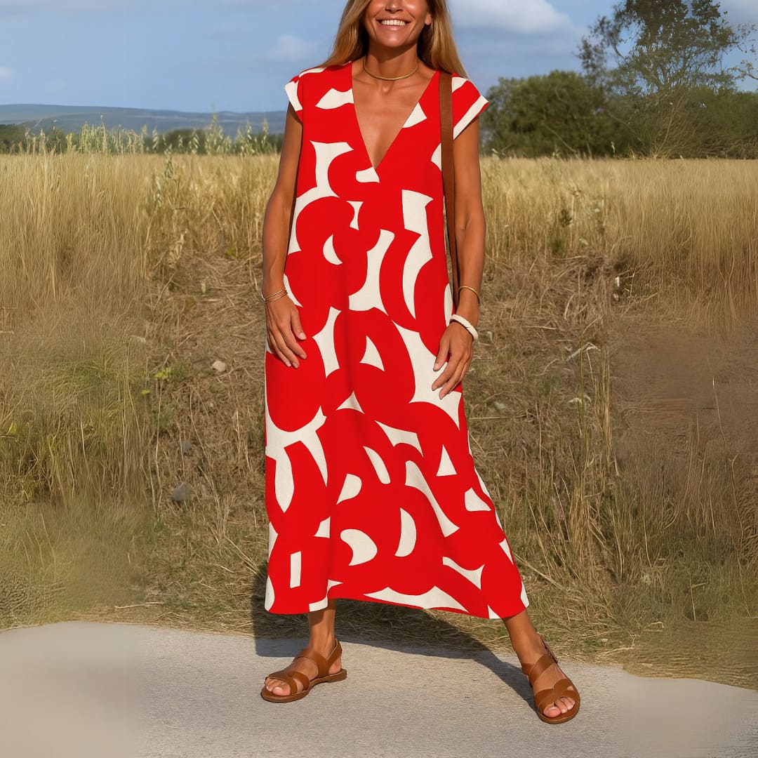 Valerie | Refined V-Neck Dress