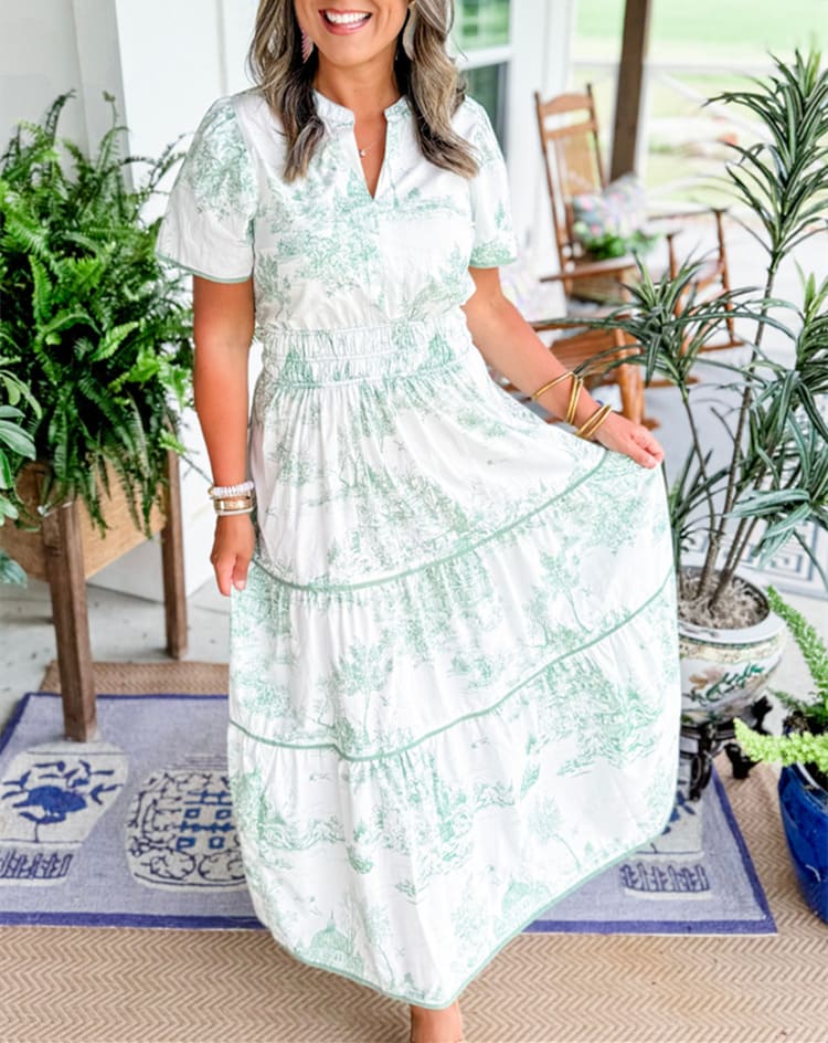 Eliza | Classic Printed Dress