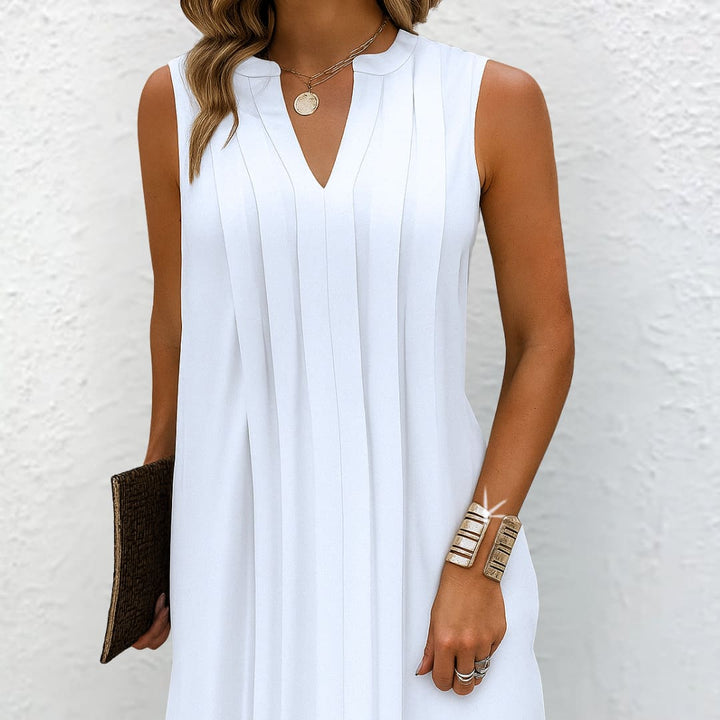 Veronica | Flattering Dress with V-Neck