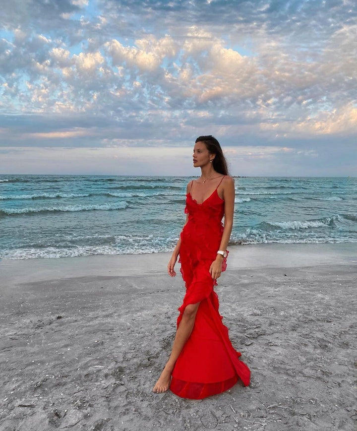 Sara | Ruffled Maxi Dress