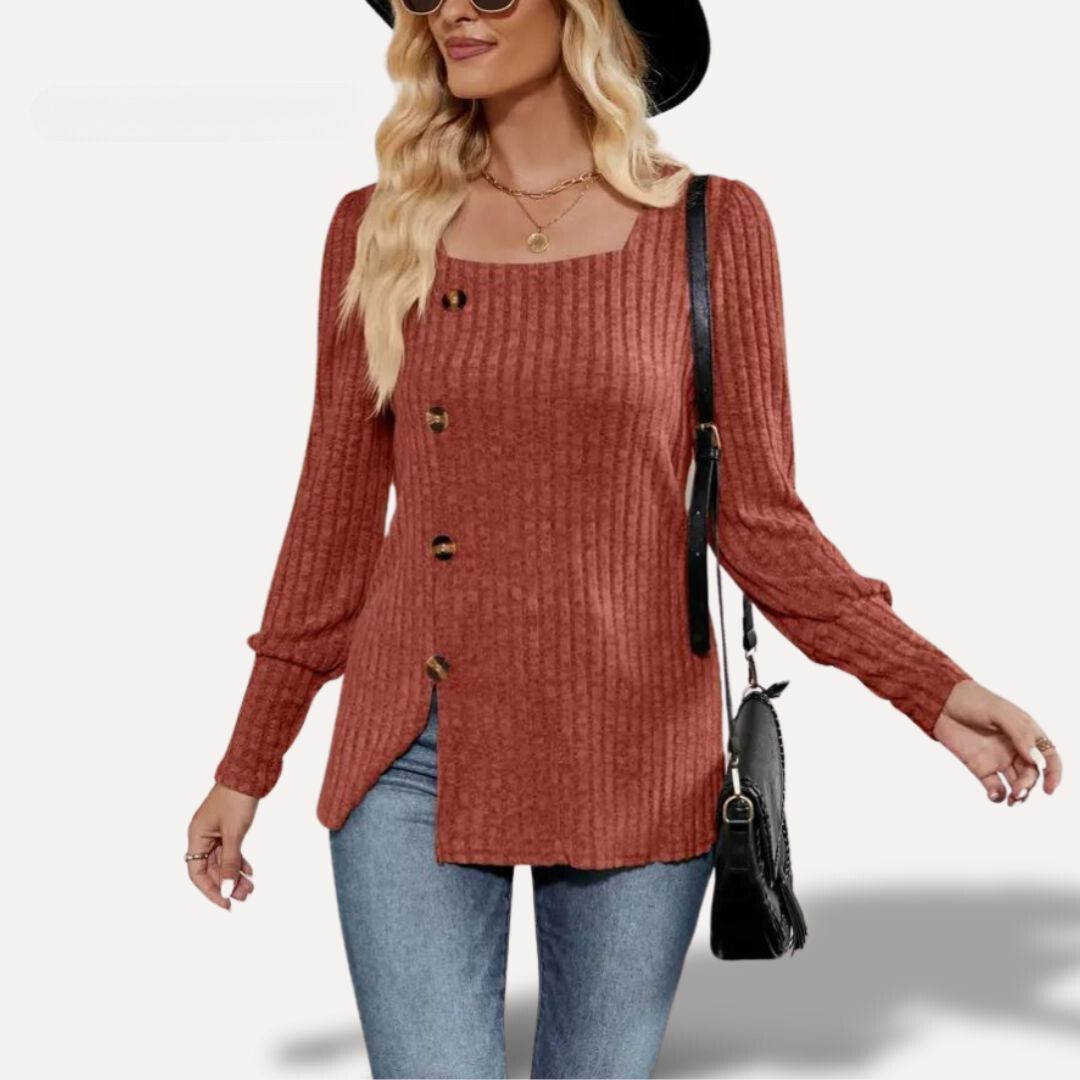 Jane | Elegant Square Neck Top