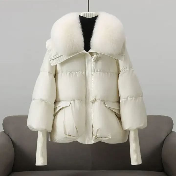 Christina | Winter Jacket with Luxurious Fur Collar