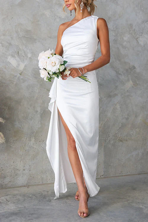 Ina | Elegant One Shoulder Maxi Dress