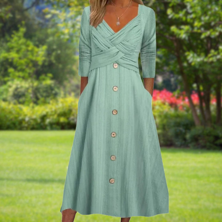 Ella | Elegant Tummy Coverage Dress
