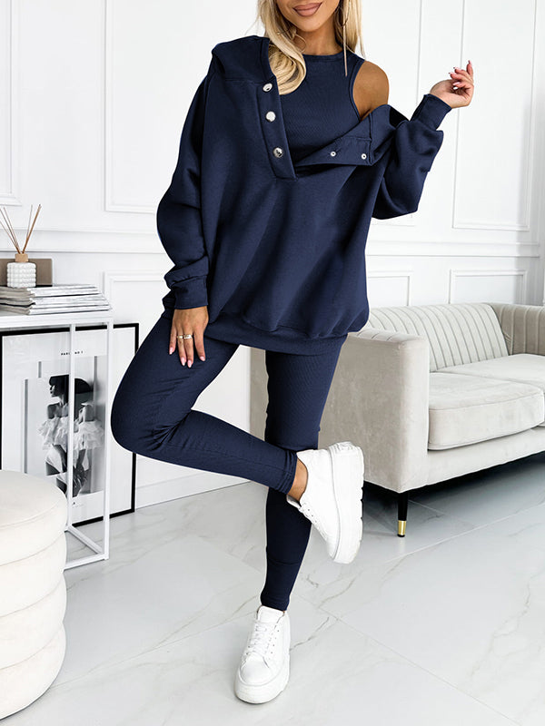 Alicia | 3-Piece Hooded Sweatshirt Suit