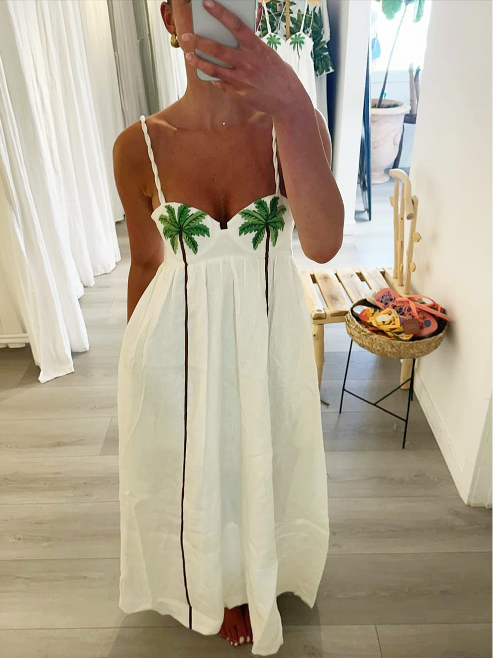 May | Palm Oasis Slip Dress