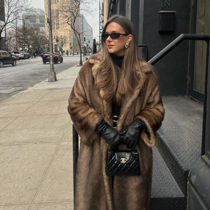 Lucy | Luxurious Long Faux Fur Coat