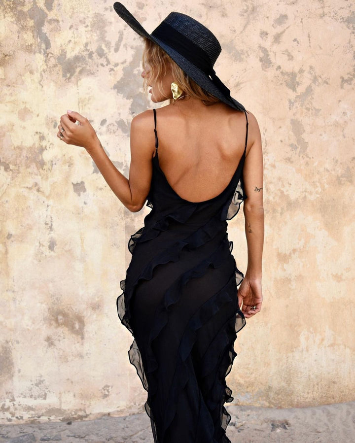 Sara | Ruffled Maxi Dress