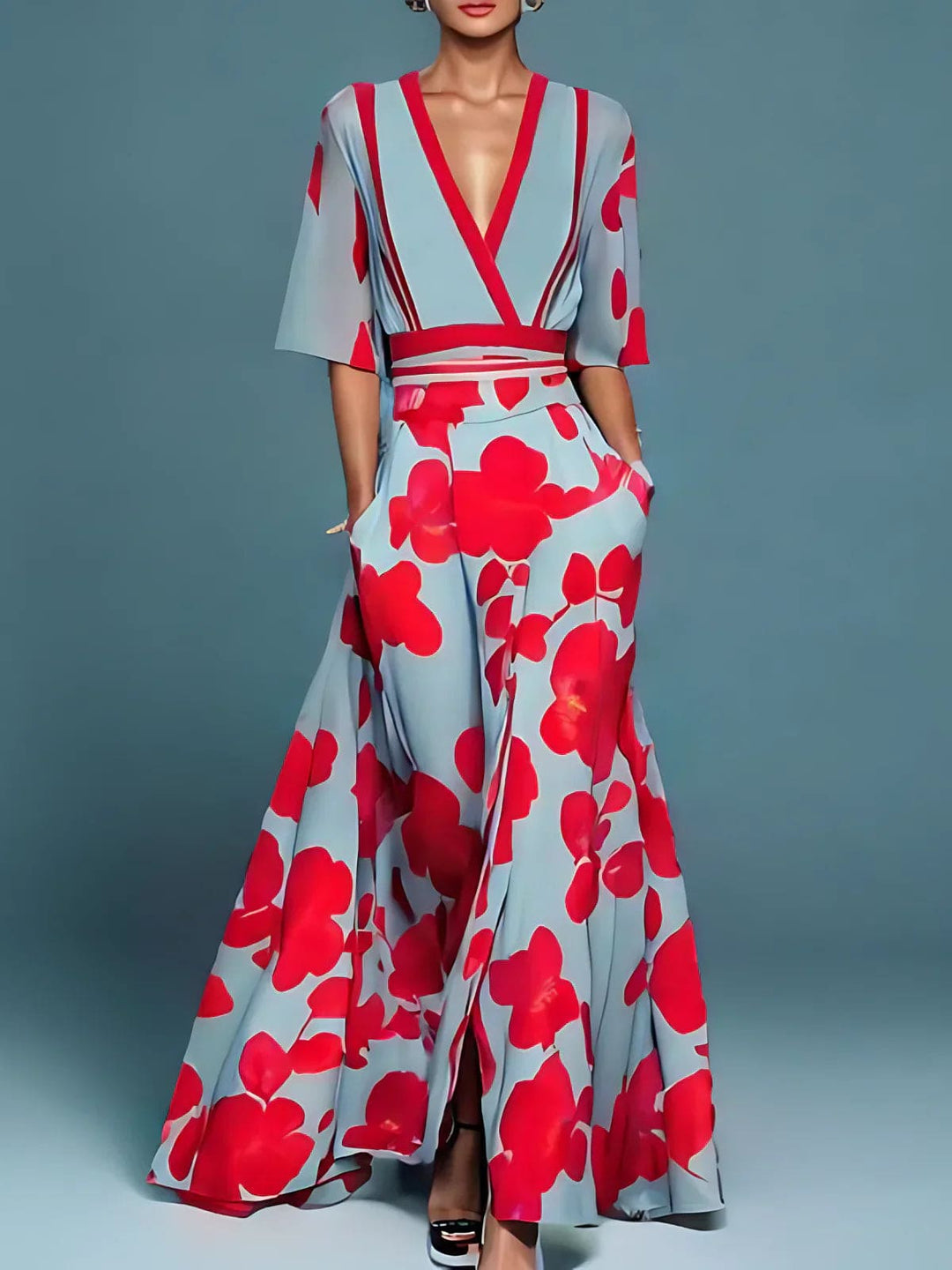 Helene | Elegant Floral Dress