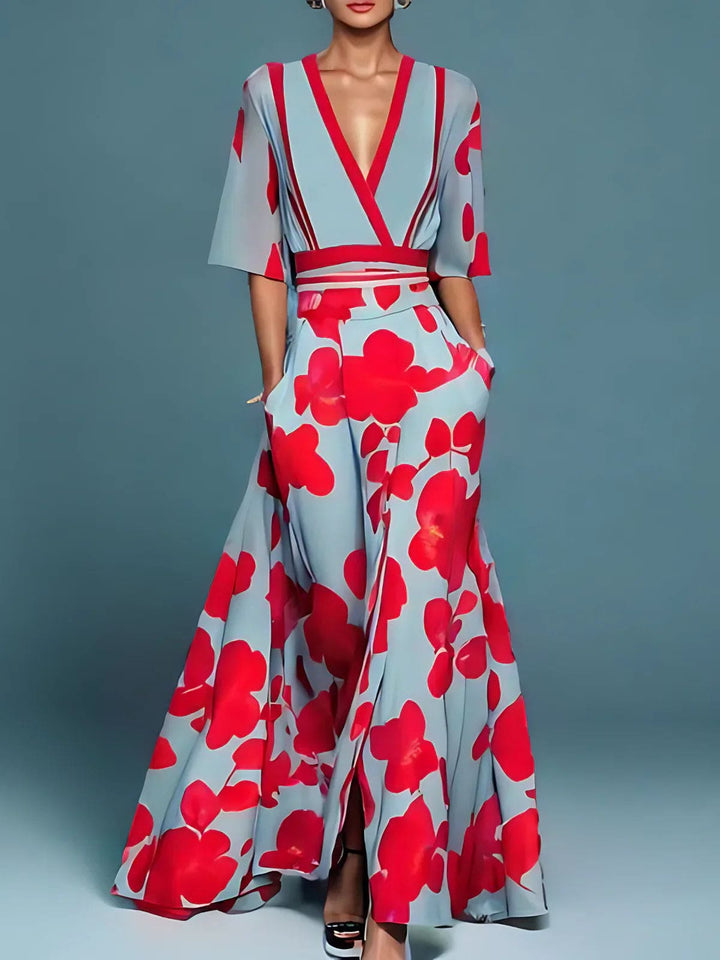 Helene | Elegant Floral Dress