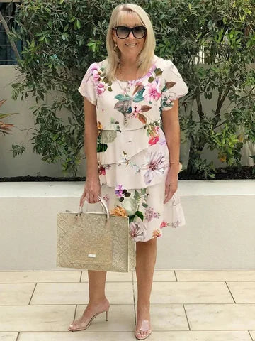 Mary | Elegant Printed Dress