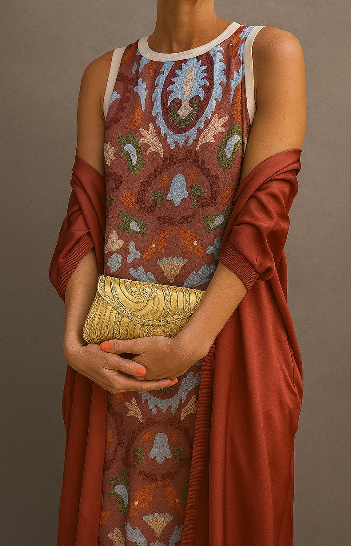 Fenella | Elegant Printed Dress Set