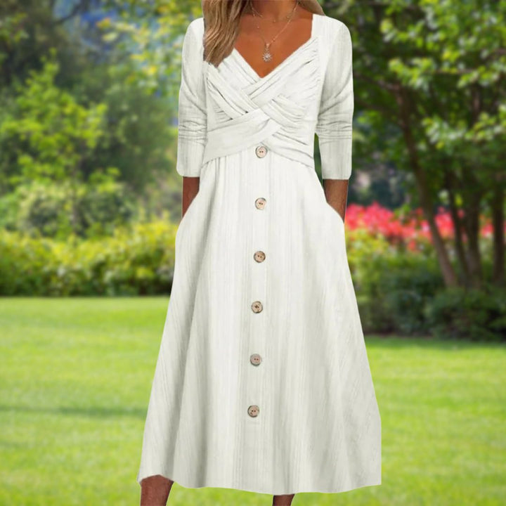 Ella | Elegant Tummy Coverage Dress