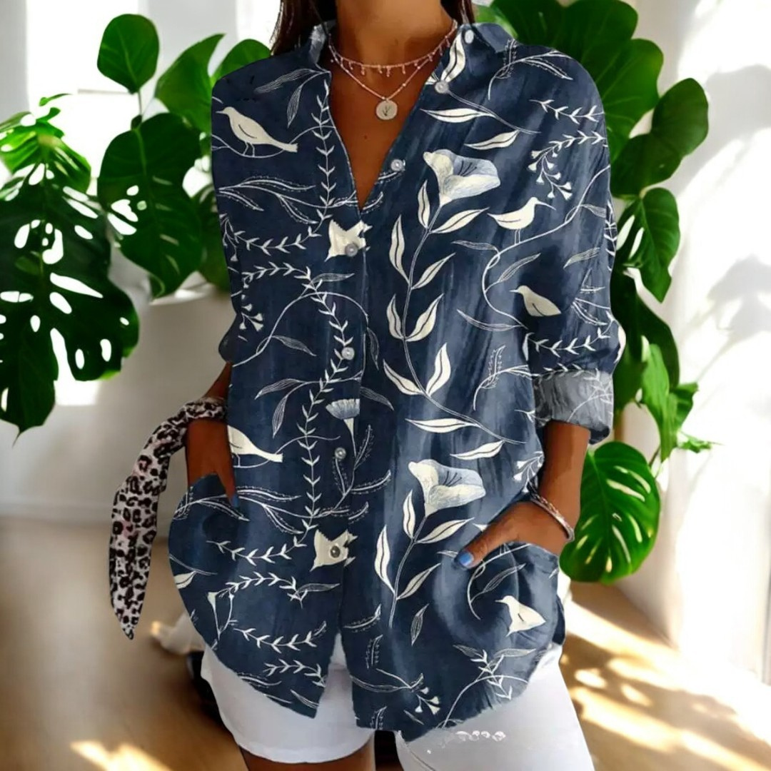 Nima | Elegant Floral Print Blouse