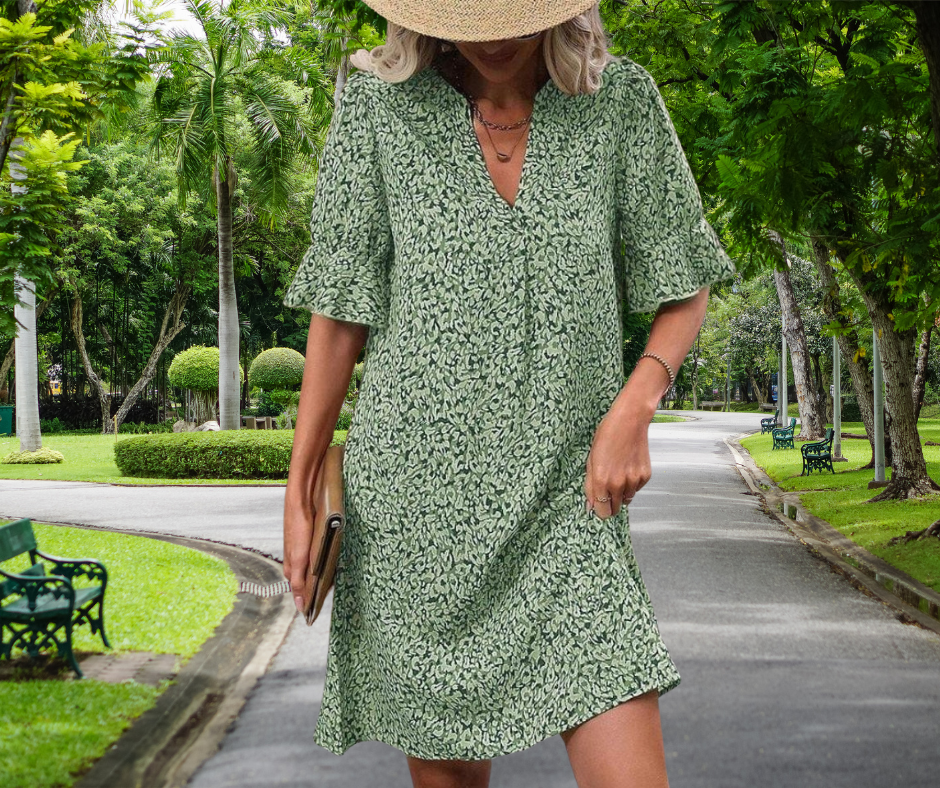 Charlotte | Breathable Long Shirt Printed Dress