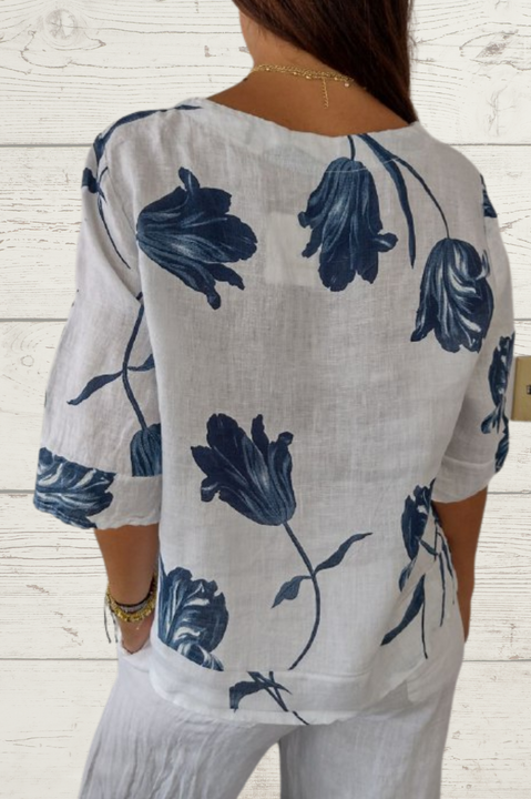 Saar | Floral Elegant Tunic Blouse