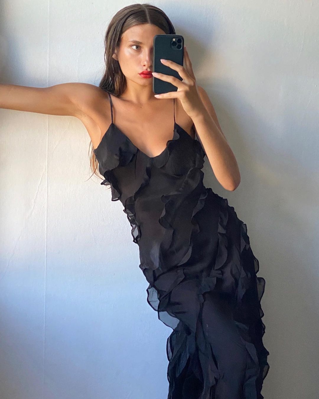 Sara | Ruffled Maxi Dress
