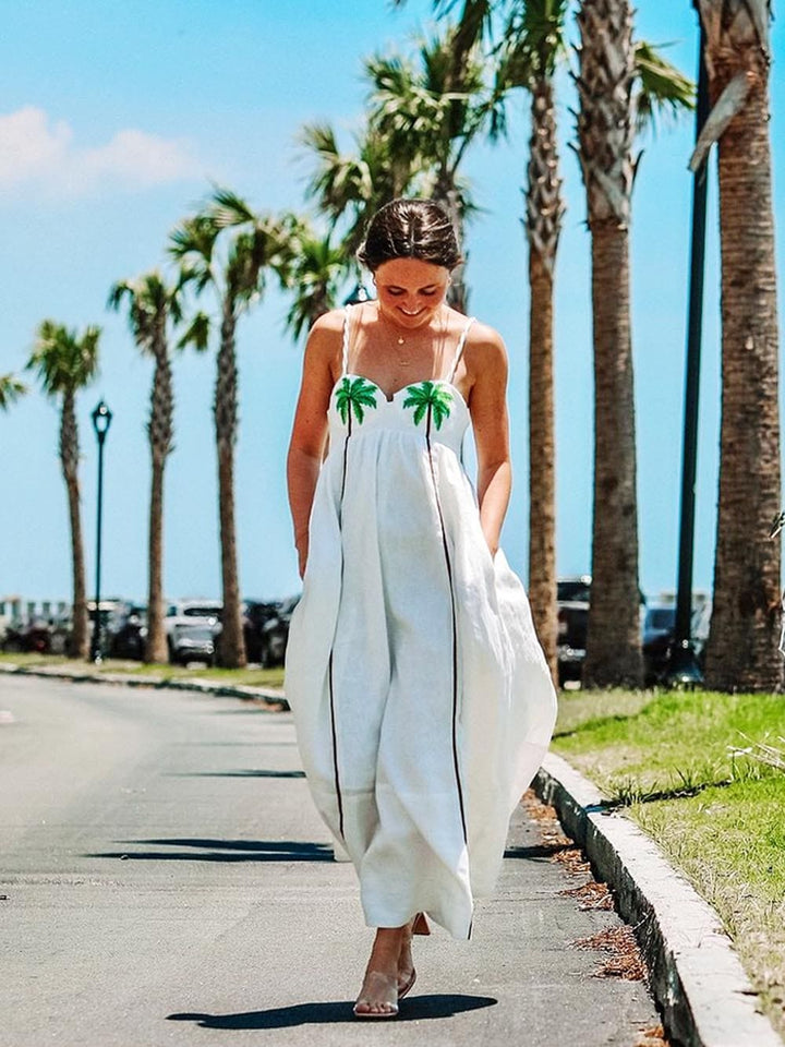 May | Palm Oasis Slip Dress