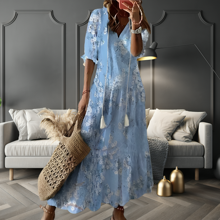 Amelie | Elegant Boho Dress with Tummy Coverage