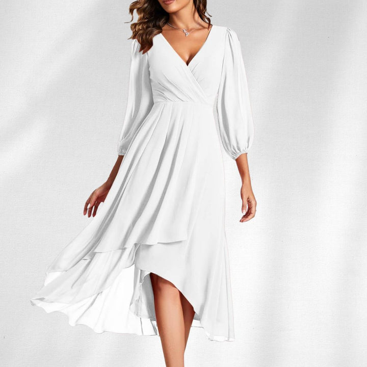 Isabella | Elegant V-Neck Dress