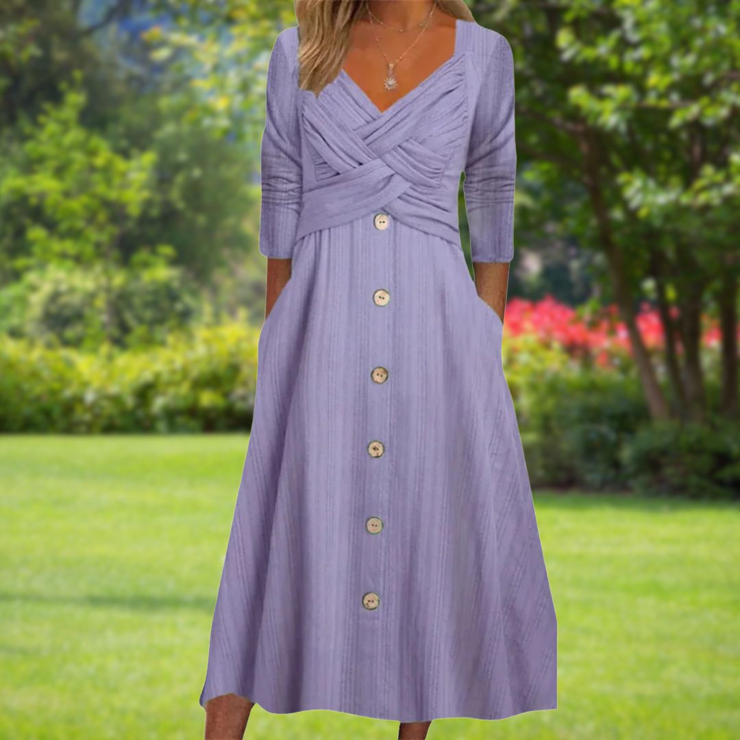 Ella | Elegant Tummy Coverage Dress