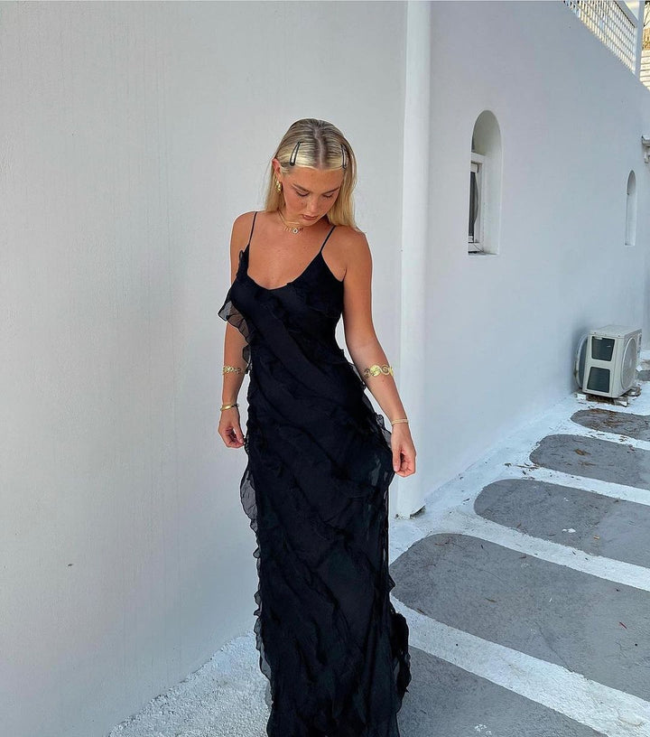 Sara | Ruffled Maxi Dress