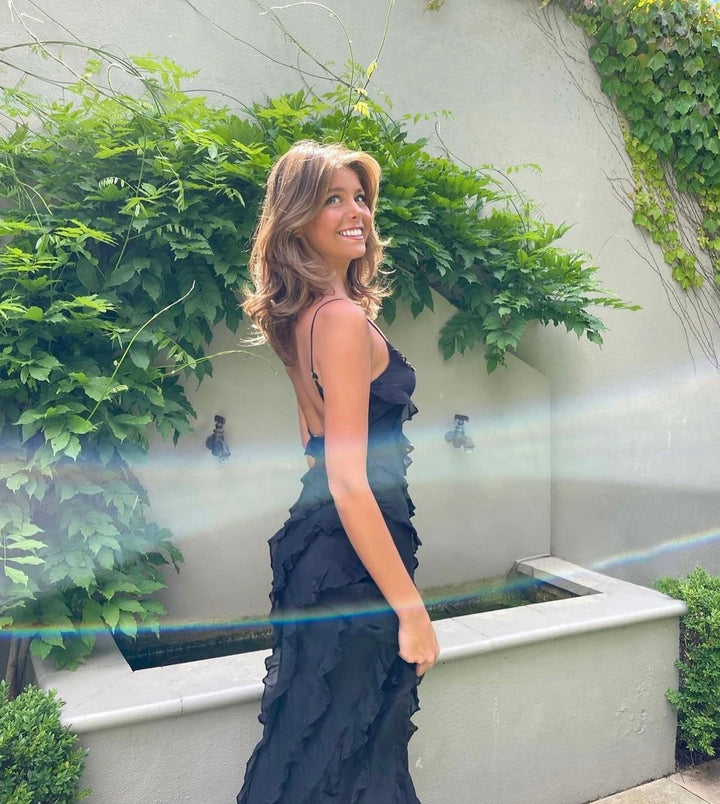 Sara | Ruffled Maxi Dress