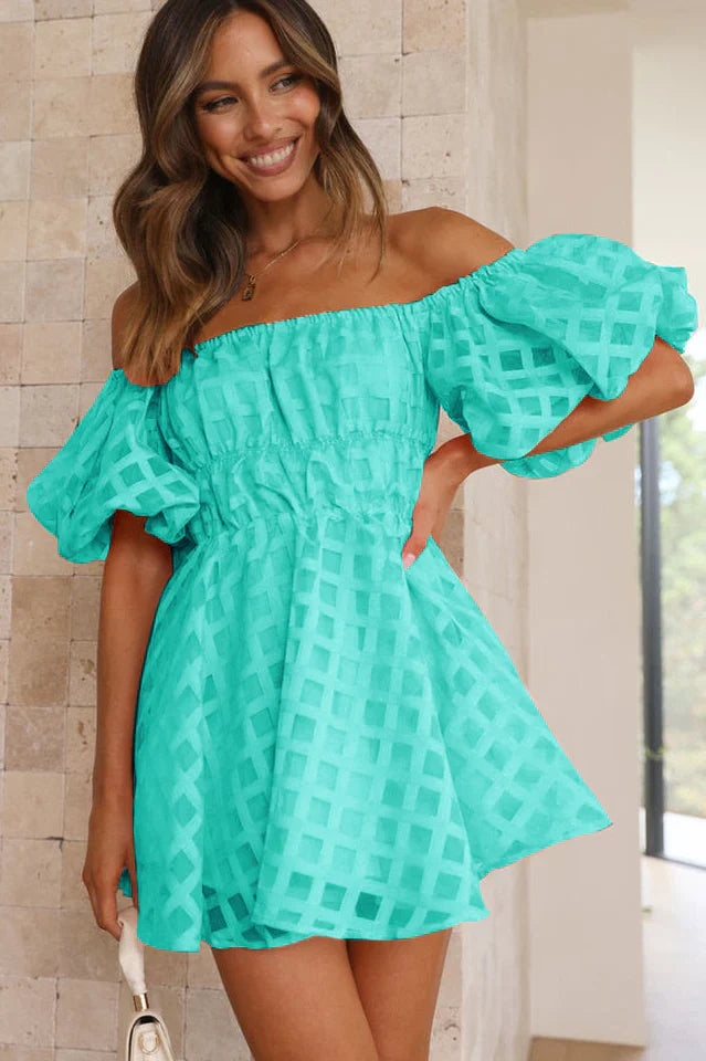 Evy | Puff Sleeve Mini Dress