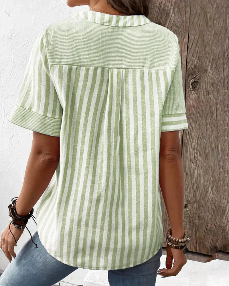 Peggy | Soft Striped Blouse