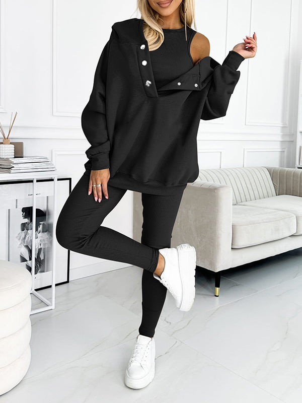 Alicia | 3-Piece Hooded Sweatshirt Suit