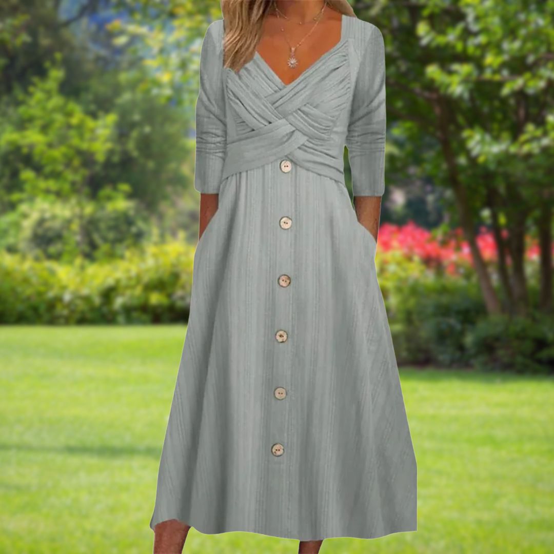 Ella | Elegant Tummy Coverage Dress