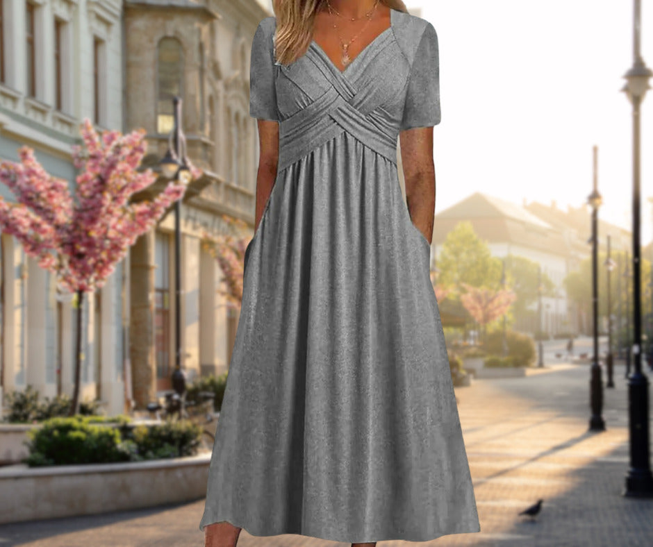 Claire | Elegant Dress with Tummy Coverage