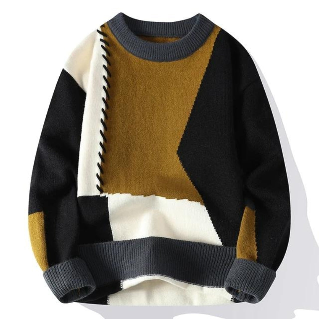 Hudson | Cozy Patchwork Sweater