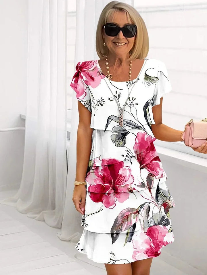 Mary | Elegant Printed Dress