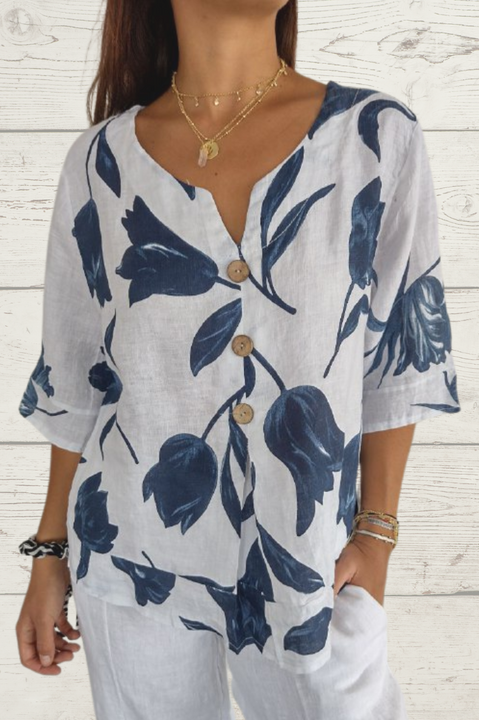 Saar | Floral Elegant Tunic Blouse