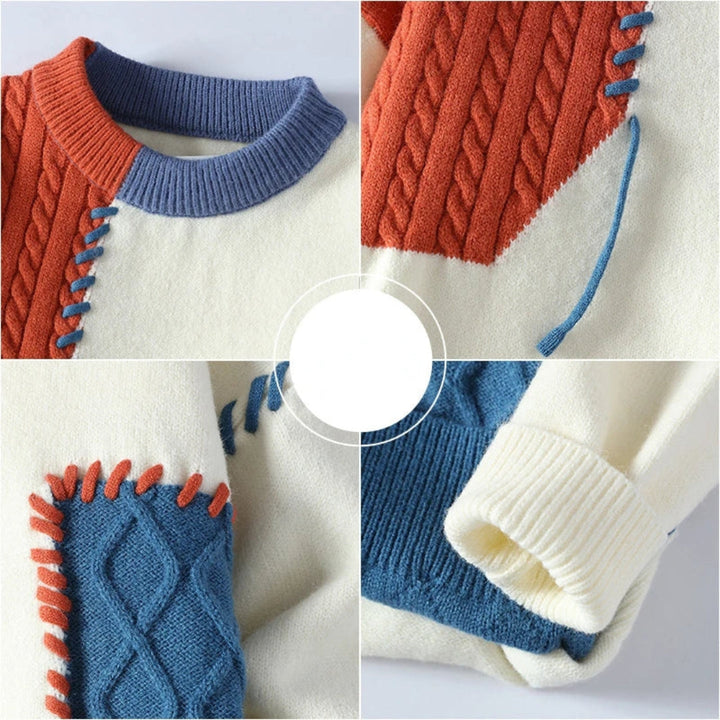 Hudson | Cozy Patchwork Sweater