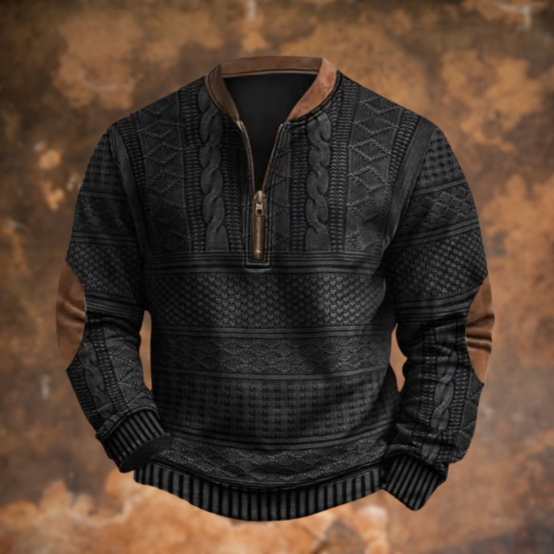 Enzo | Casual Half-Zip Sweater