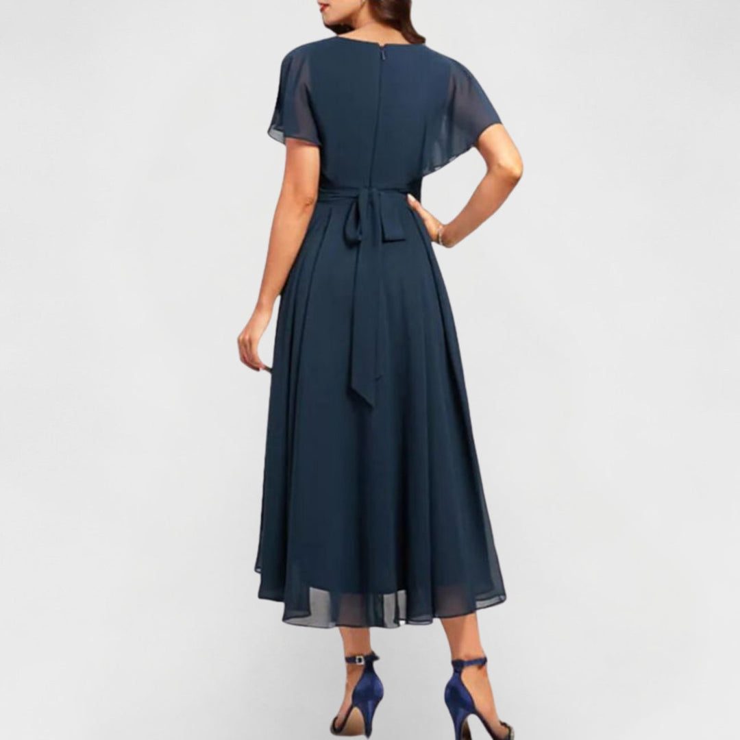 Catalin | Classy Flowing V-Neck Dress