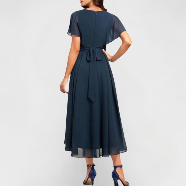 Catalin | Classy Flowing V-Neck Dress