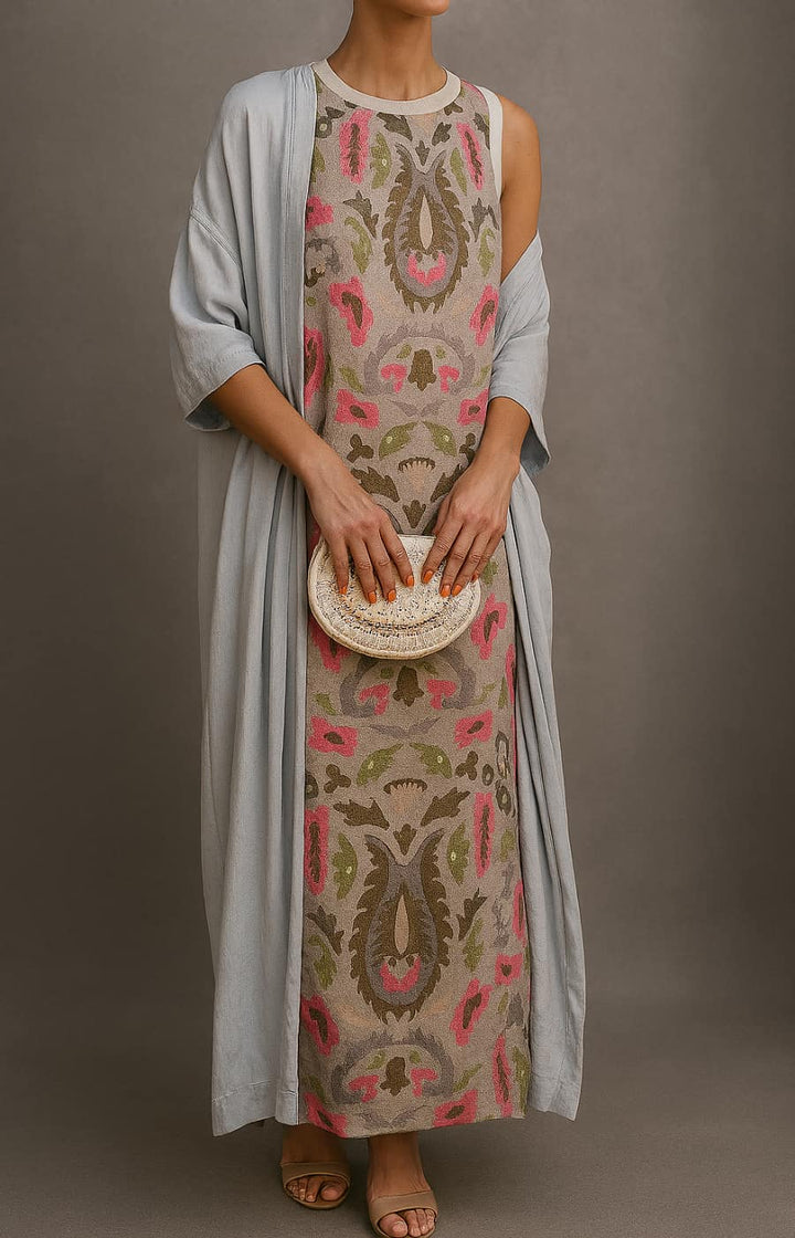 Fenella | Elegant Printed Dress Set