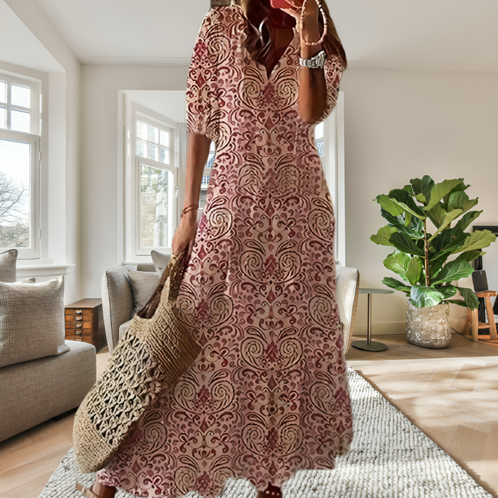 Amelie | Elegant Boho Dress with Tummy Coverage