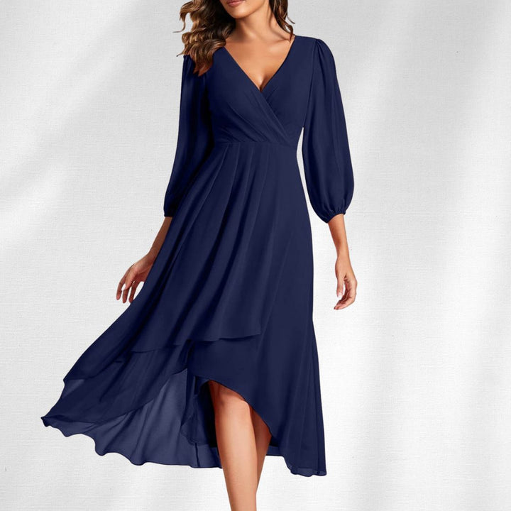 Isabella | Elegant V-Neck Dress