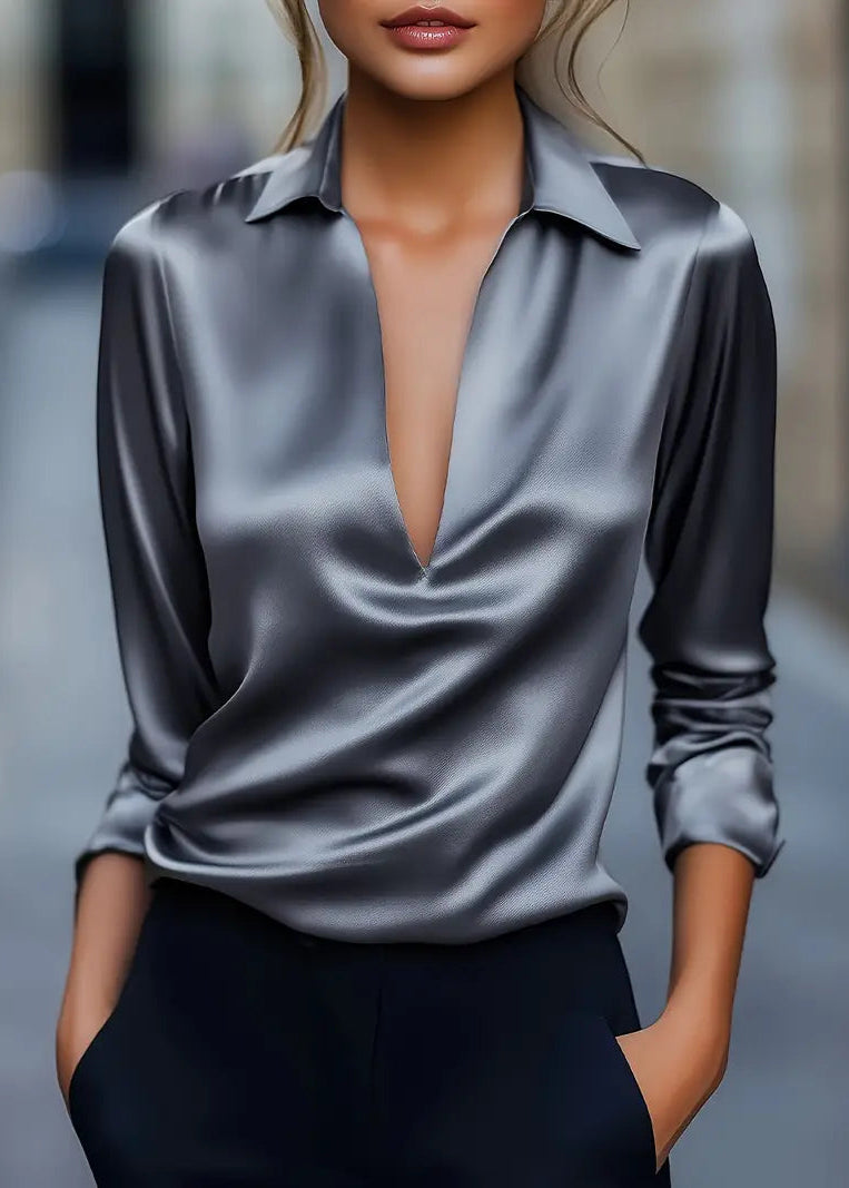 Nadia | Premium V-Neck Blouse